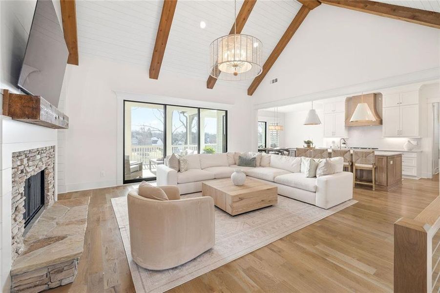 Furnished interior view inside a new home in , Dawsonville (Image 6).