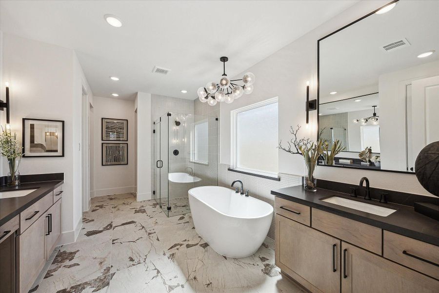 Furnished interior view inside a new home in Cross Creek West, Fulshear (Image 15). Furnished interior view inside a new home in Cross Creek West, Fulshear (Image 15).