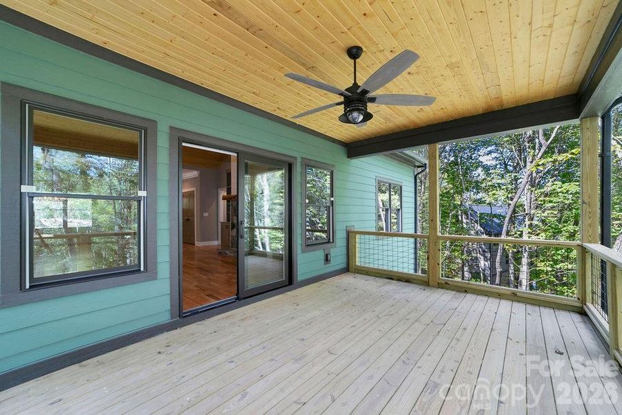 Exterior details and patio area of a home in , Brevard (Image 27).