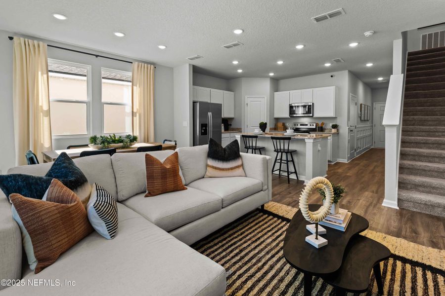 Furnished interior view inside a new home in The Dogwood Series at The Landings at Pecan Park, Jacksonville (Image 17).