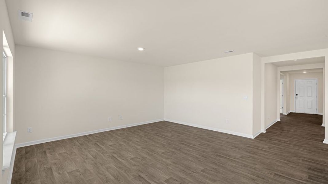 Representative unfurnished interior of a home built from the Aria by D.R. Horton in Waverly Place, Linwood (Image 23). Representative unfurnished interior of a home built from the Aria by D.R. Horton in Waverly Place, Linwood (Image 23).