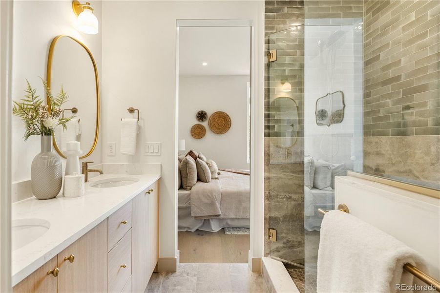 Furnished interior view inside a new home in , Denver (Image 21).