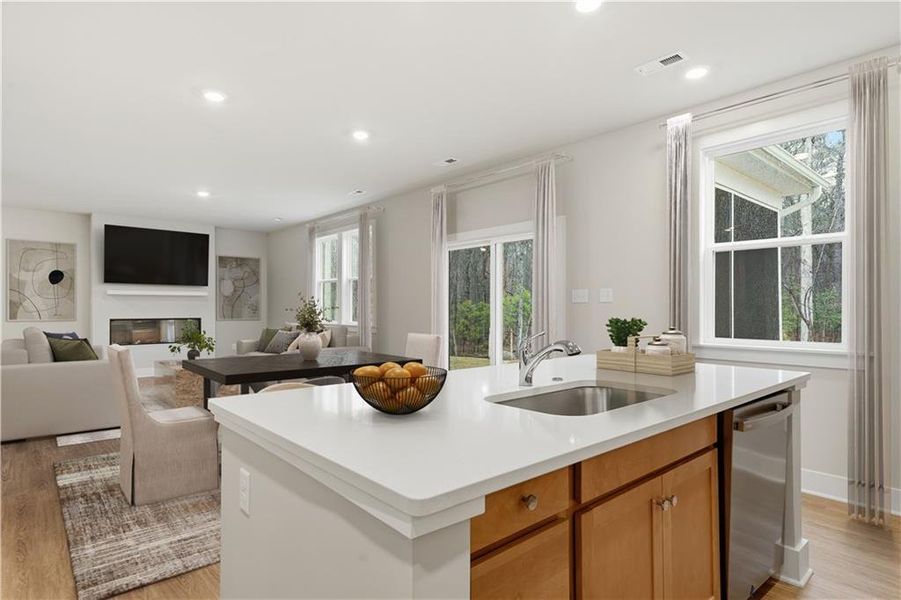 Furnished interior view inside a new home in Rhodes Glen, Lawrenceville (Image 4).