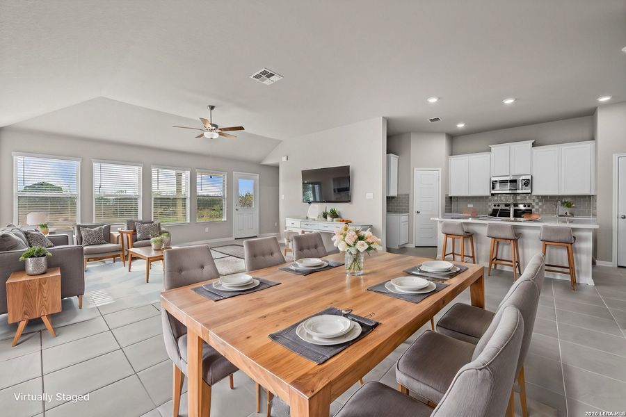 Furnished interior view inside a new home in Greenspoint Heights, Seguin (Image 8).