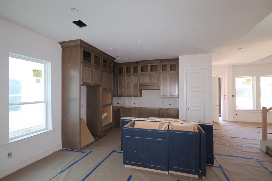 In-progress construction of a new home in Two Step Farm 42', Montgomery, TX (Image 4).