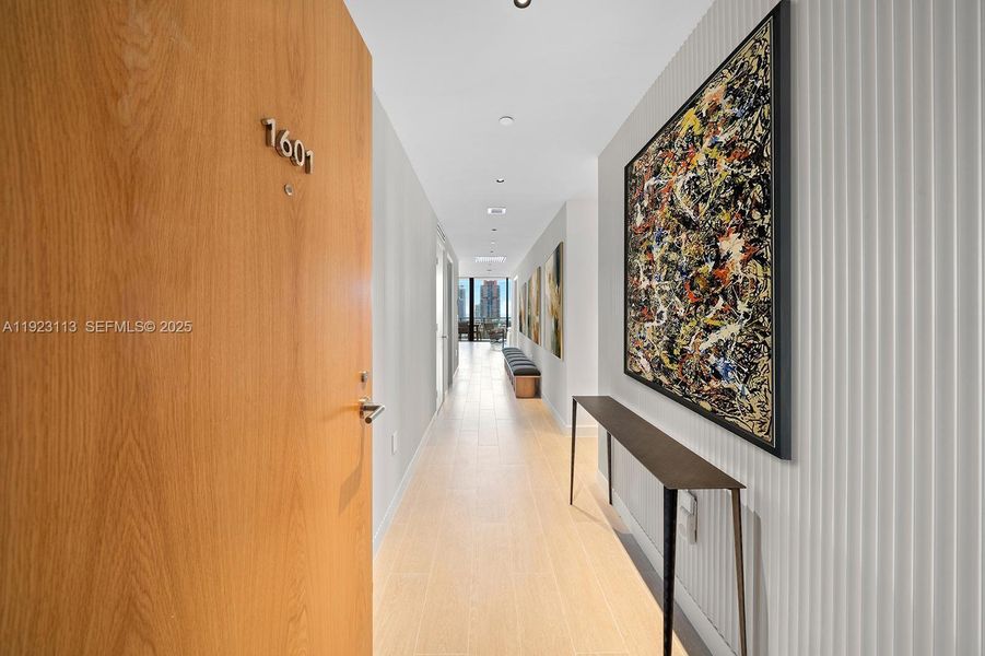 Furnished interior view inside a new home in Five Park, Miami Beach (Image 10). Furnished interior view inside a new home in Five Park, Miami Beach (Image 10).