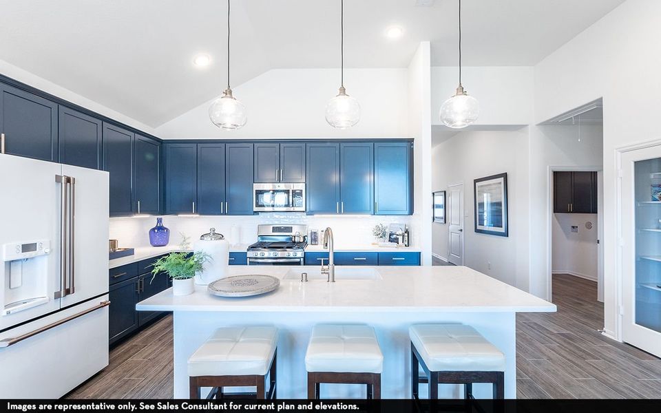 Furnished interior view inside a new home in Sunterra, Katy (Image 12).