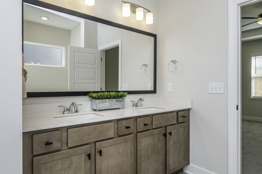 Representative furnished interior of a home built from the The Hunter by Cothran Homes in Holly Ridge, Greenville (Image 11).