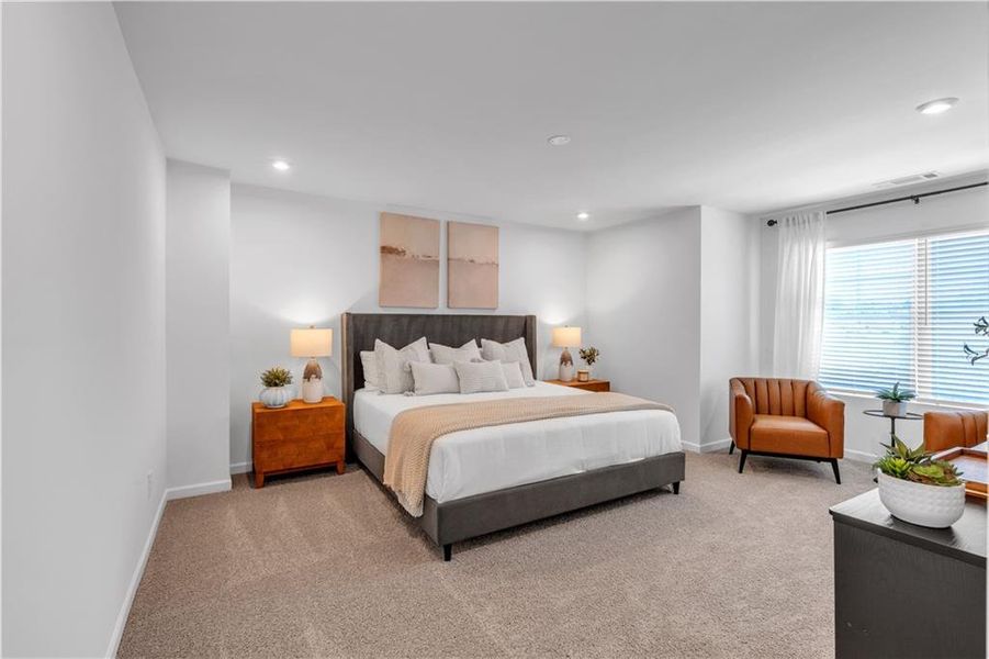 Furnished interior view inside a new home in The View at Groover’s Lake, Lithia Springs (Image 4).