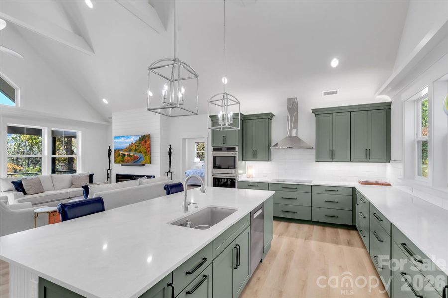 Furnished interior view inside a new home in , Waynesville (Image 34).