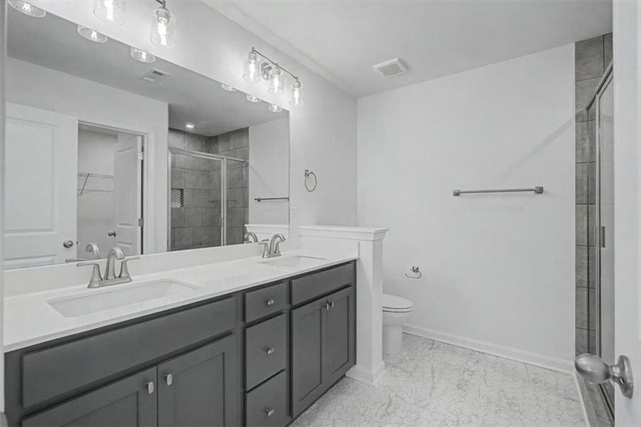 Furnished interior view inside a new home in Sawmill Creek, Mableton (Image 10).