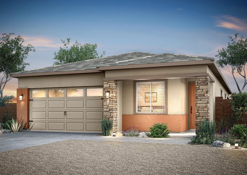 Representative exterior photo of a completed home built from the Payson by LGI Homes in Star Valley, Tucson, AZ (Image 15).