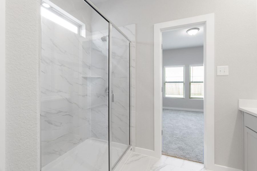 Walk-in shower in Primary Bath