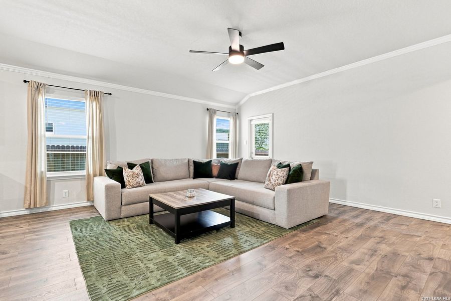 Furnished interior view inside a new home in Redbird Ranch, San Antonio (Image 11).