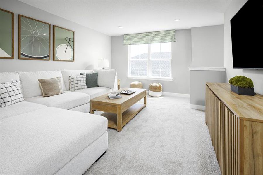 Representative furnished interior of a home built from the Grove by Ryan Homes in Malabar Springs, Palm Bay (Image 17).