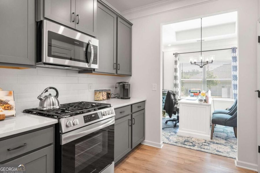 Furnished interior view inside a new home in Cobblestone Crossing Commons, Byron (Image 9).