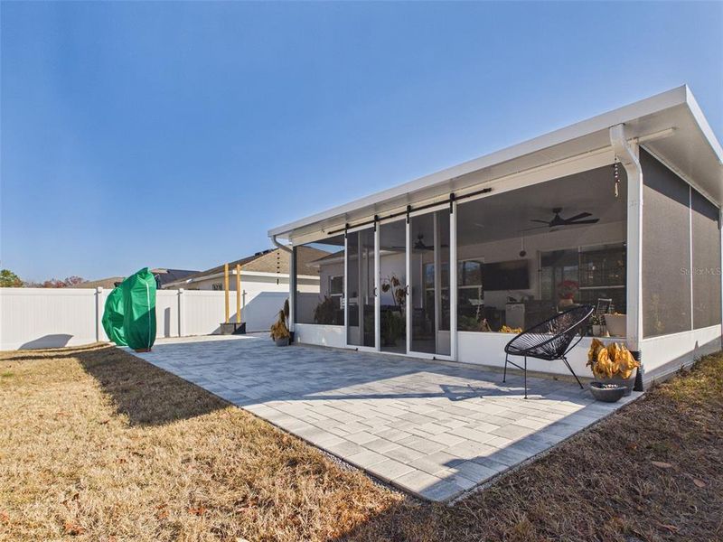 Exterior details and patio area of a home in Vineland Reserve, Osteen (Image 25).