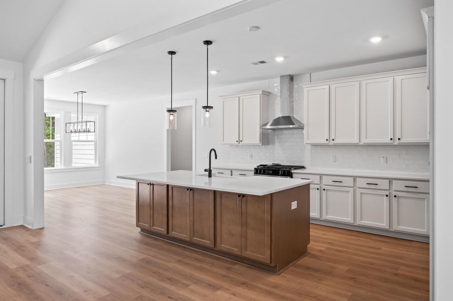 Furnished interior view inside a new home in , Cross (Image 6).