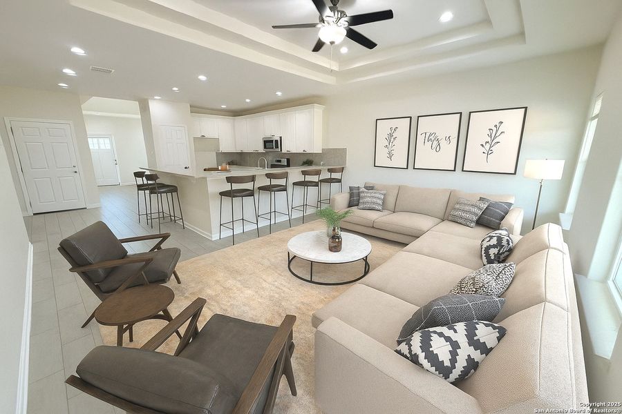 Furnished interior view inside a new home in , Canyon Lake (Image 3). Furnished interior view inside a new home in , Canyon Lake (Image 3).