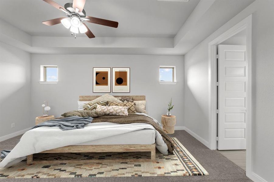 Furnished interior view inside a new home in Karis - Village Series, Crowley (Image 9). Furnished interior view inside a new home in Karis - Village Series, Crowley (Image 9).