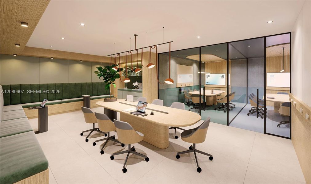 Furnished interior view inside a new home in , Miami (Image 6).