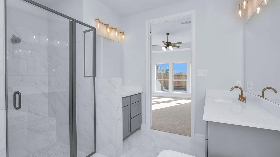 Furnished interior view inside a new home in Artavia, Conroe (Image 5).