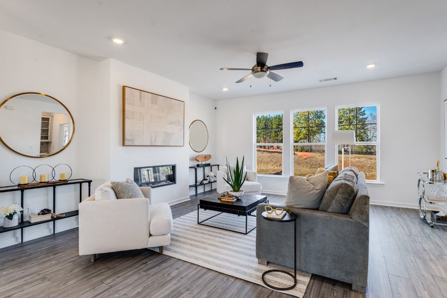 Representative furnished interior of a home built from the Reynolds by Taylor Morrison in Auburn Glen Towns, Dacula (Image 9). Representative furnished interior of a home built from the Reynolds by Taylor Morrison in Auburn Glen Towns, Dacula (Image 9).