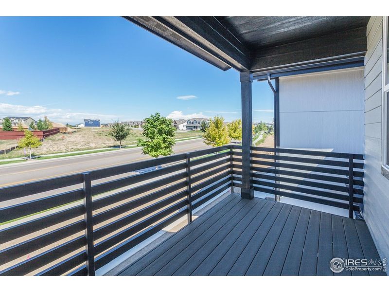 Exterior details and patio area of a home in Raindance Condos, Windsor (Image 4).