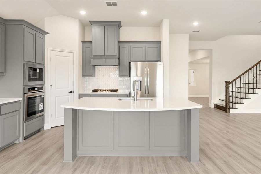 Furnished interior view inside a new home in Silo Mills, Joshua (Image 8). Furnished interior view inside a new home in Silo Mills, Joshua (Image 8).