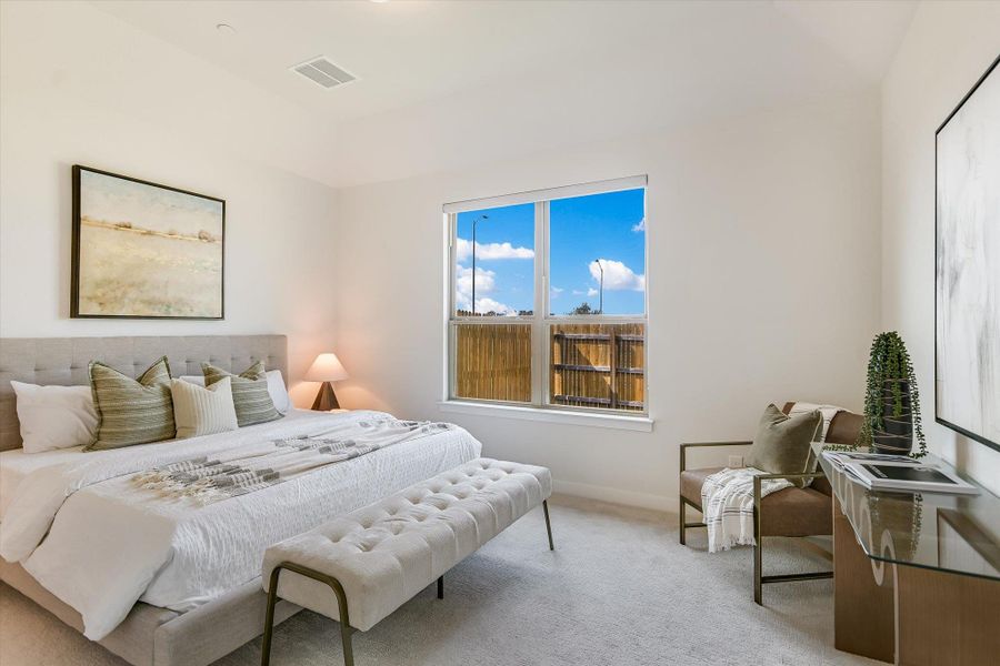 Furnished interior view inside a new home in Sonoma Heights, Round Rock (Image 10). Furnished interior view inside a new home in Sonoma Heights, Round Rock (Image 10).