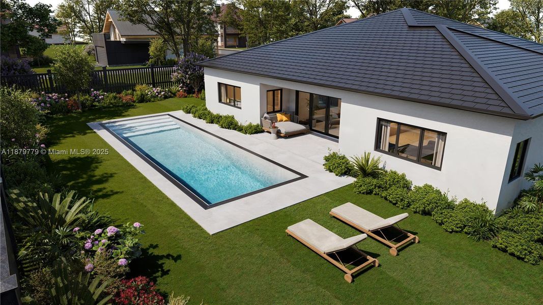 Front exterior of a new home in , Miami, FL, highlighting curb appeal (Image 15).