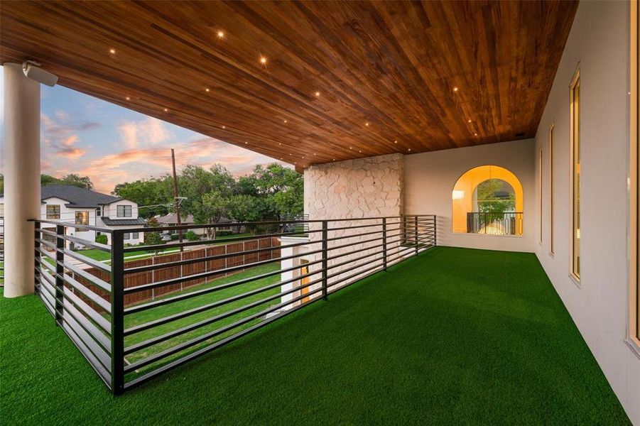 Exterior details and patio area of a home in , Dallas (Image 26).
