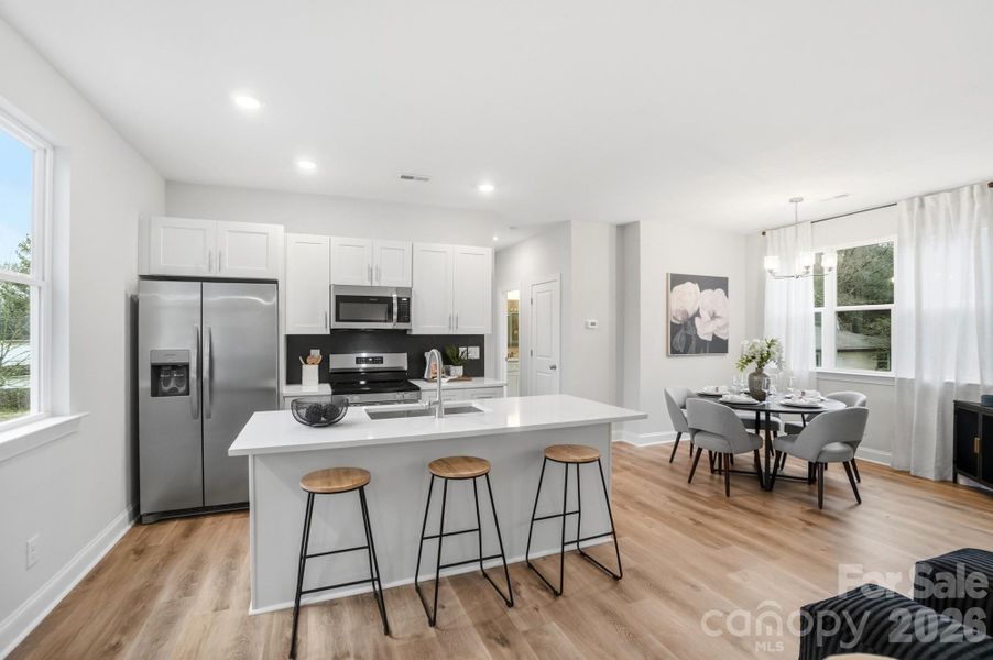 Furnished interior view inside a new home in , Charlotte (Image 7). Furnished interior view inside a new home in , Charlotte (Image 7).