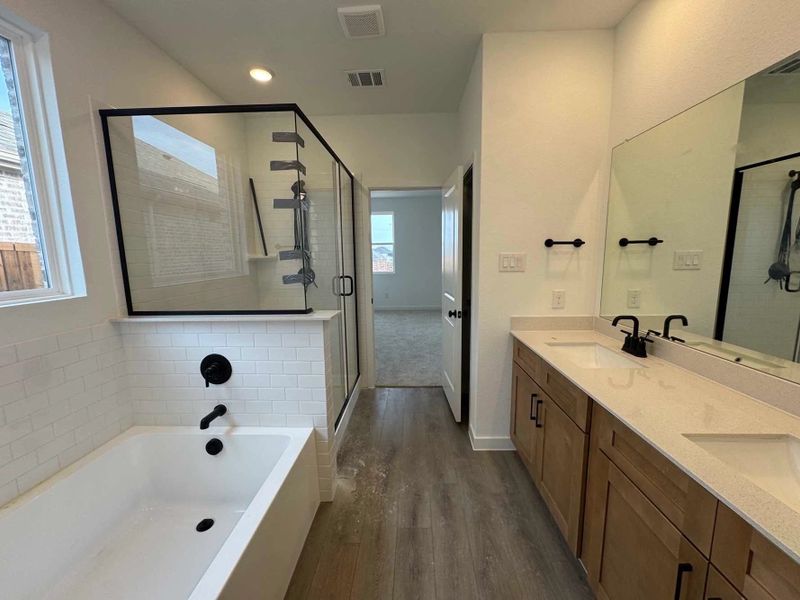 Primary Bathroom Construction Progress featuring the Artisan Collection