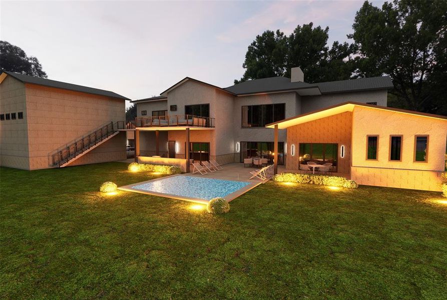 Exterior details and patio area of a home in , Heath (Image 4).