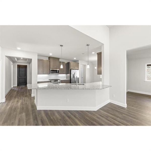 The Austin Floorplan - Kitchen