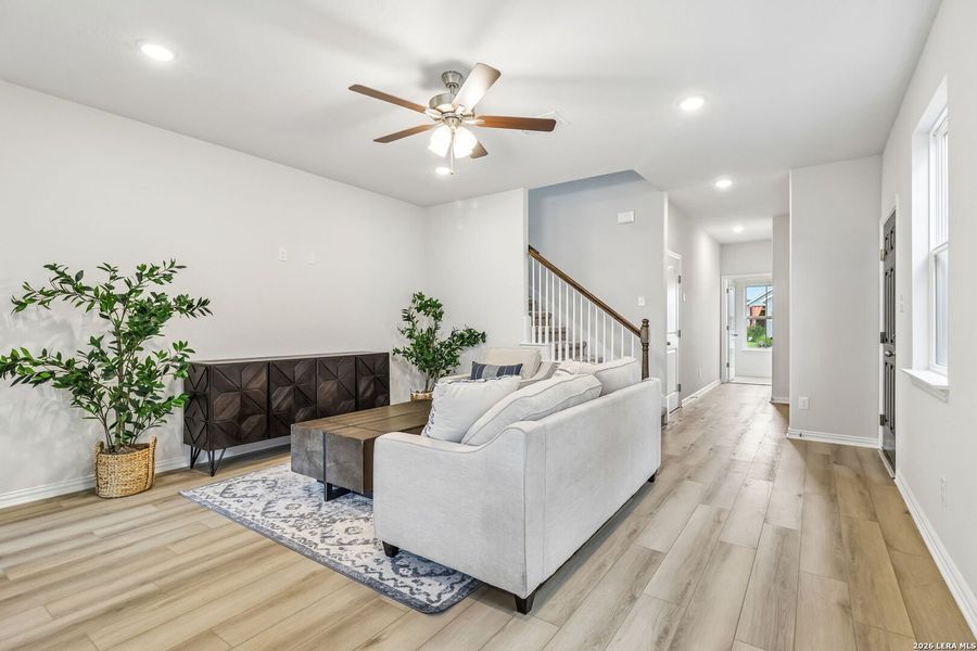Furnished interior view inside a new home in Casinas at Gruene, New Braunfels (Image 7).