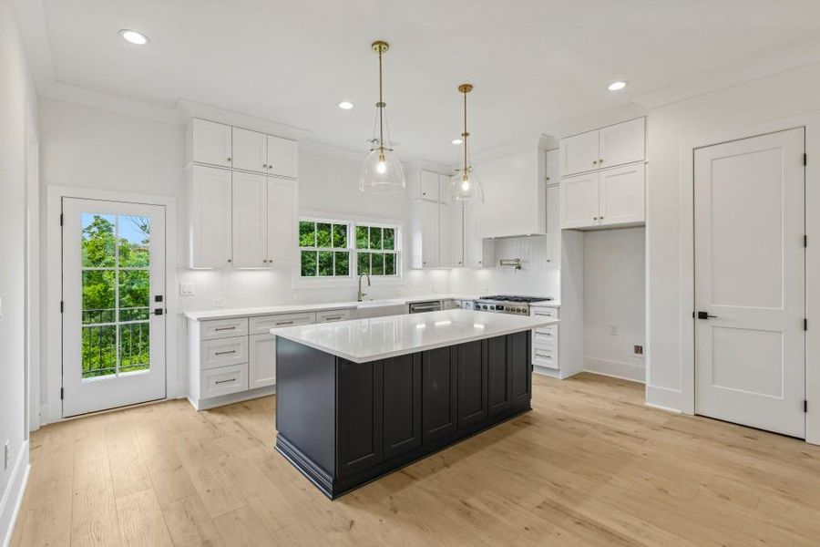 Furnished interior view inside a new home in Skyview On Broad, Sugar Hill (Image 16).