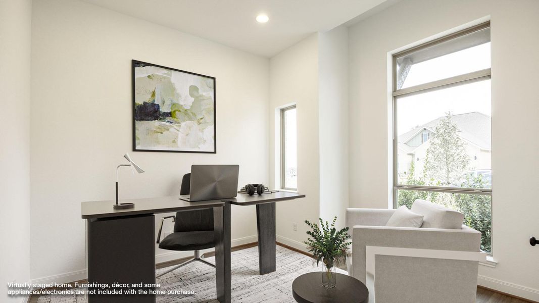 Furnished interior view inside a new home in Parkside on the River West, Georgetown (Image 7).