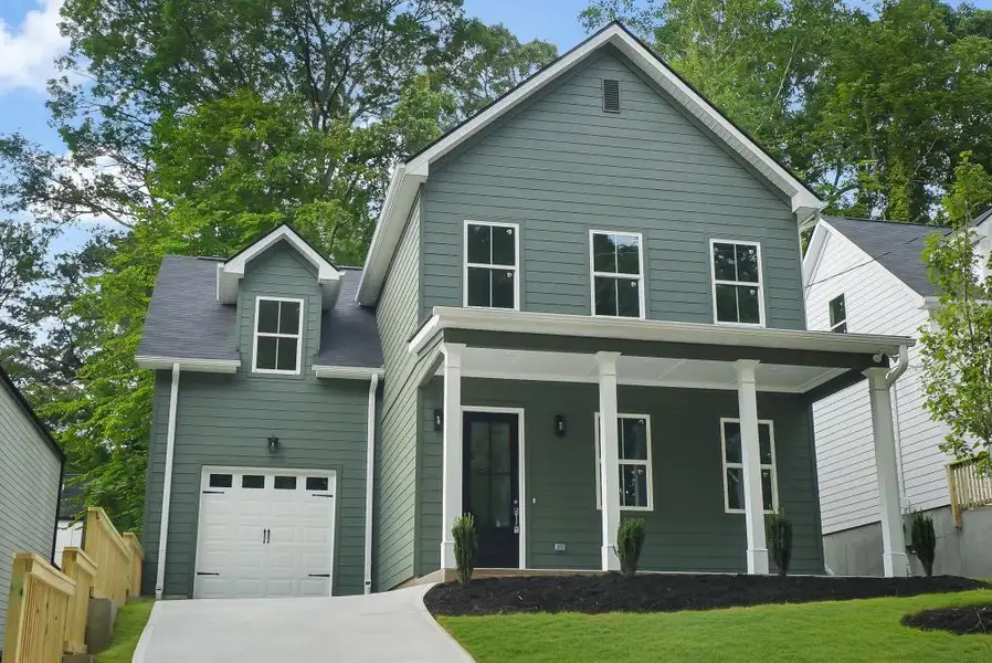 Front exterior of a new home in , Atlanta, GA, highlighting curb appeal (Image 20).