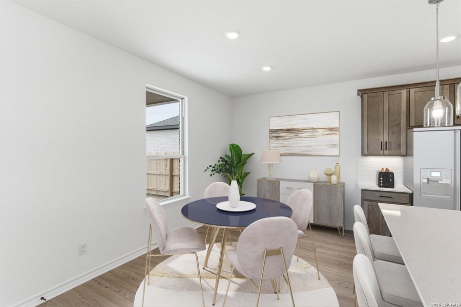 Furnished interior view inside a new home in Nopal Valley, San Antonio (Image 15).