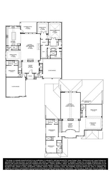 2D floor plan layout of this home in Elyson, Katy, TX (Image 2). 2D floor plan layout of this home in Elyson, Katy, TX (Image 2).