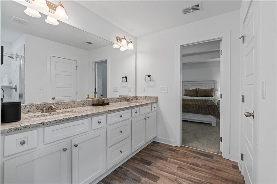 Furnished interior view inside a new home in Crossing Creeks, Monroe (Image 13). Furnished interior view inside a new home in Crossing Creeks, Monroe (Image 13).