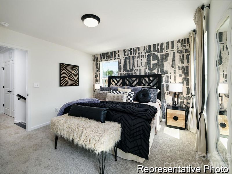 Furnished interior view inside a new home in , Charlotte (Image 16).