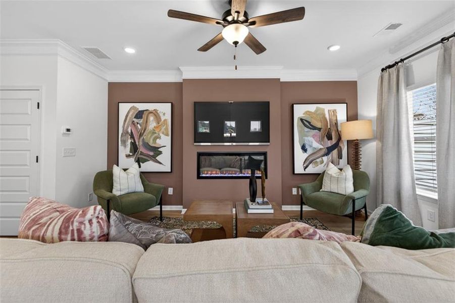 Furnished interior view inside a new home in Ellison Square, Loganville (Image 11).