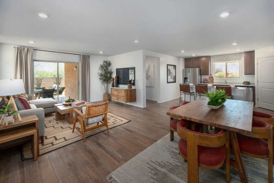 Furnished interior in a model home at Wildflower Reserve in Tucson (Image 21).