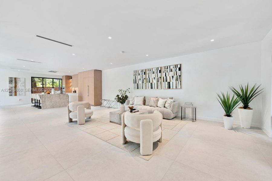 Furnished interior view inside a new home in , Miami (Image 15).