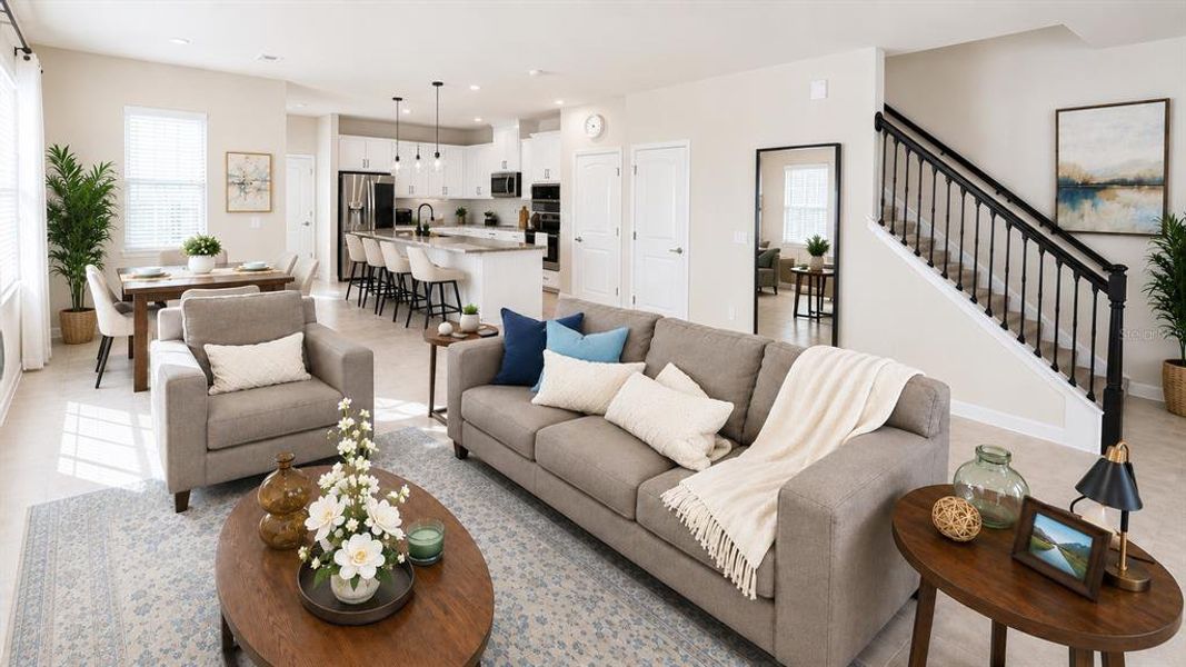 Furnished interior view inside a new home in , Apopka (Image 8). Furnished interior view inside a new home in , Apopka (Image 8).