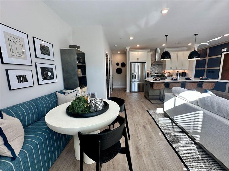 Furnished interior view inside a new home in Market Square at Sawnee Village, Cumming (Image 14).