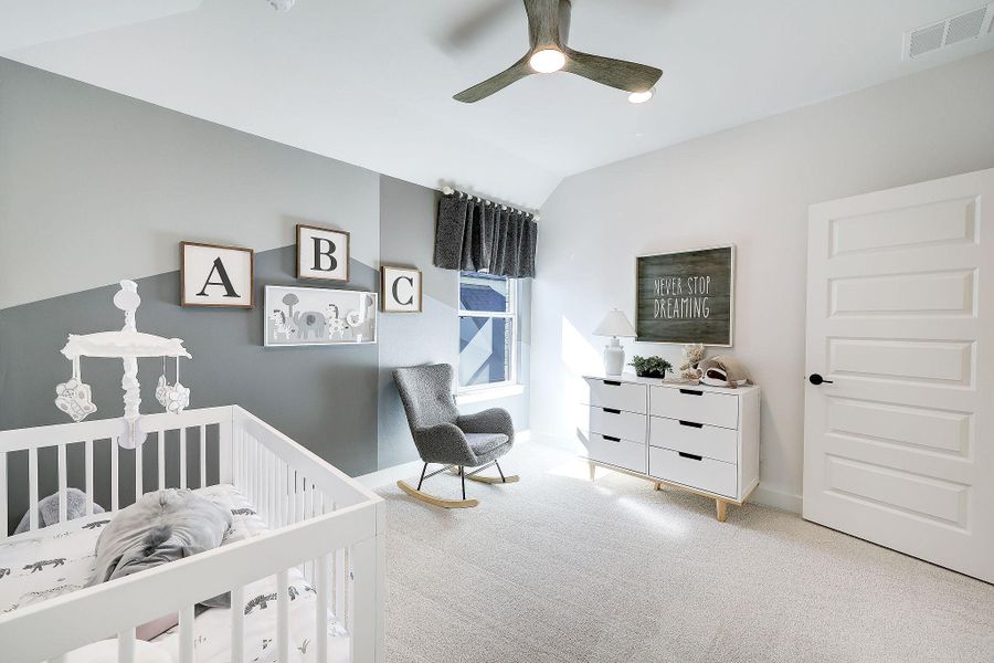 Furnished interior view inside a new home in Parmer Ranch, Georgetown (Image 14). Furnished interior view inside a new home in Parmer Ranch, Georgetown (Image 14).